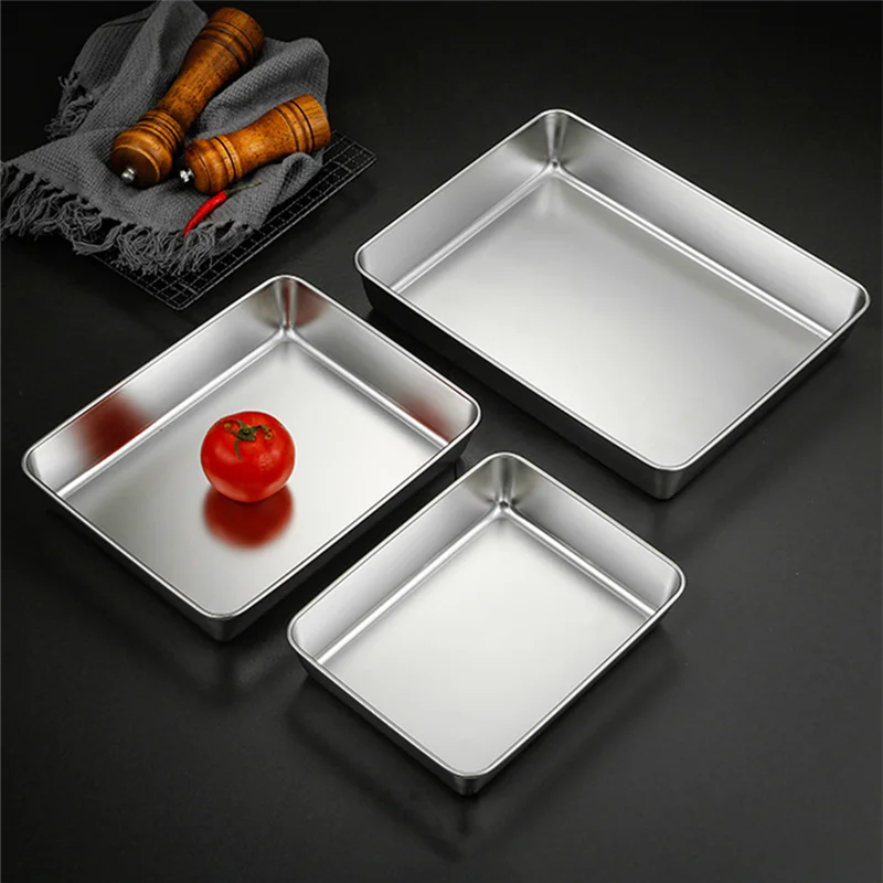 Stainless Steel Rectangular Baking Tray