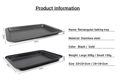 Rectangular Steamed Baking Tray