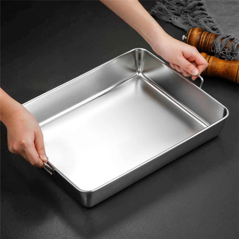 Stainless Steel Rectangular Baking Tray