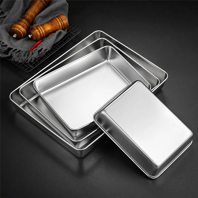 Stainless Steel Rectangular Baking Tray