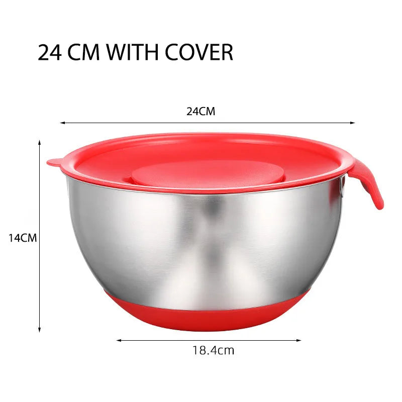 Non-Slip Mixing Bowl with Lid