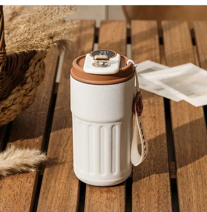 Stainless Steel Smart Flask with Temperature Display