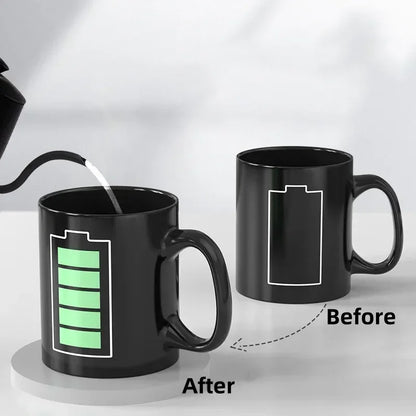 Color-Changing Battery Pattern Magic Mug