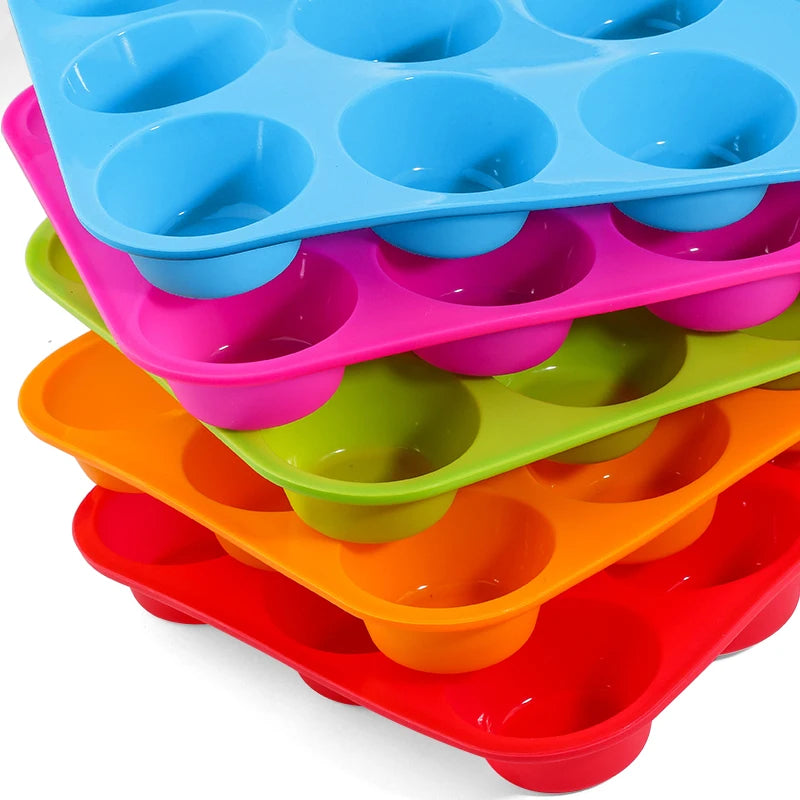 12-Hole Silicone Round Mold