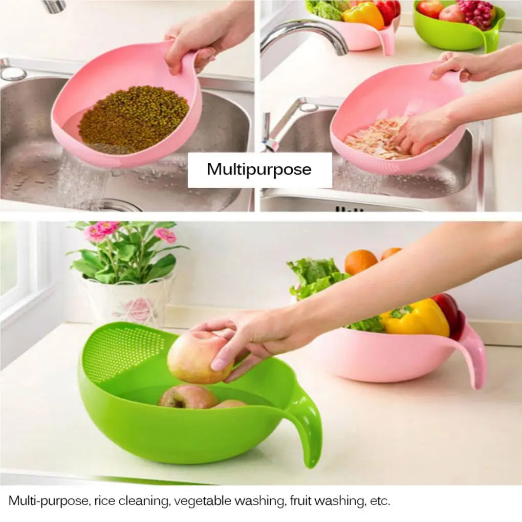 Portable Rice Strainer Basket