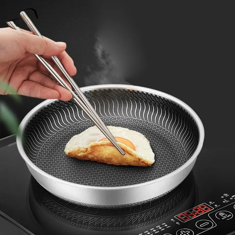 Premium Tri-Ply Stainless Steel Frying Pan