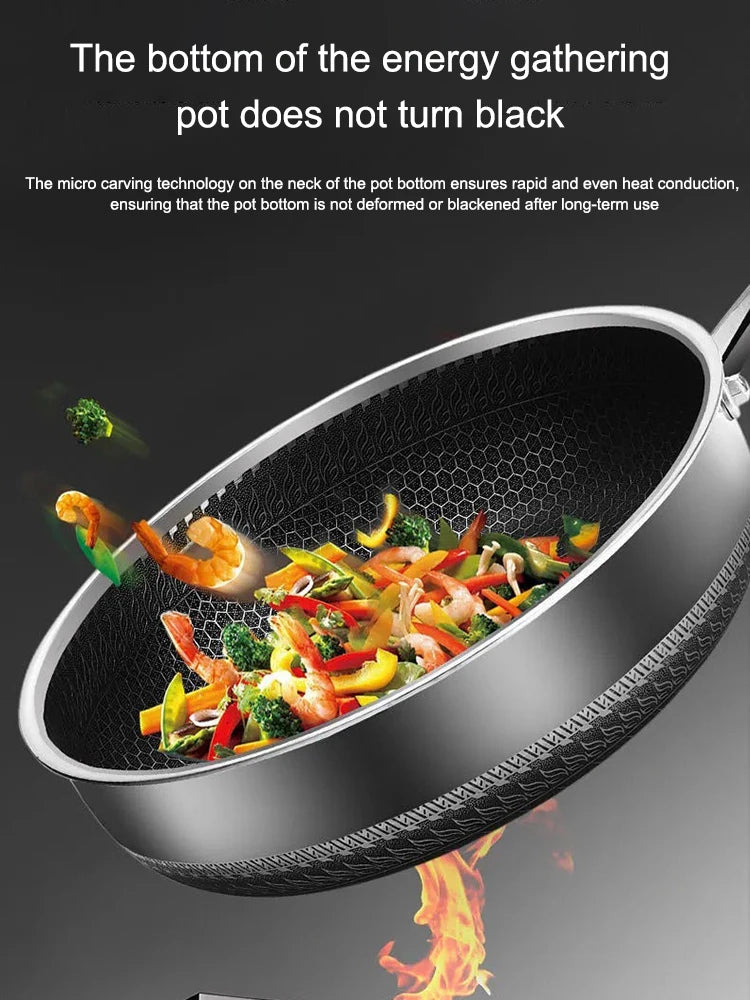 Premium Tri-Ply Stainless Steel Frying Pan