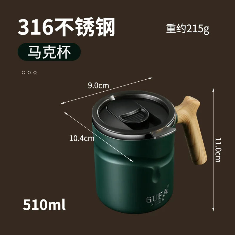 Double-Layer Anti-Scald, Anti-Drop Tea/Coffee Cup