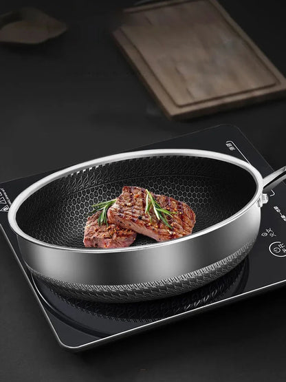 Premium Tri-Ply Stainless Steel Frying Pan