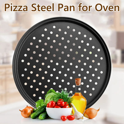 Round Perforated Non-Stick Pizza Baking Pan