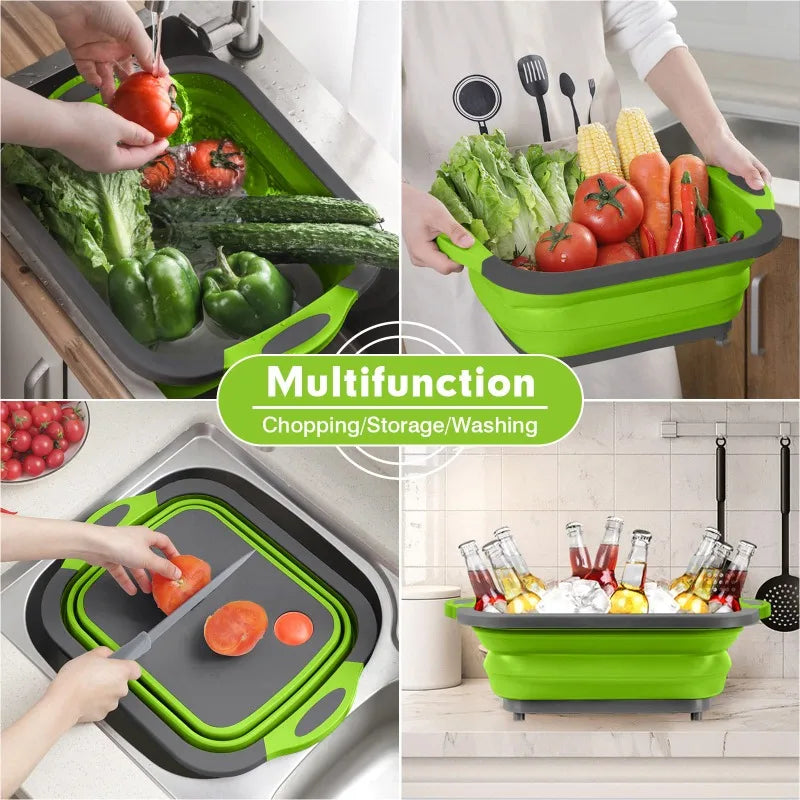 3-in-1 Collapsible Cutting Board