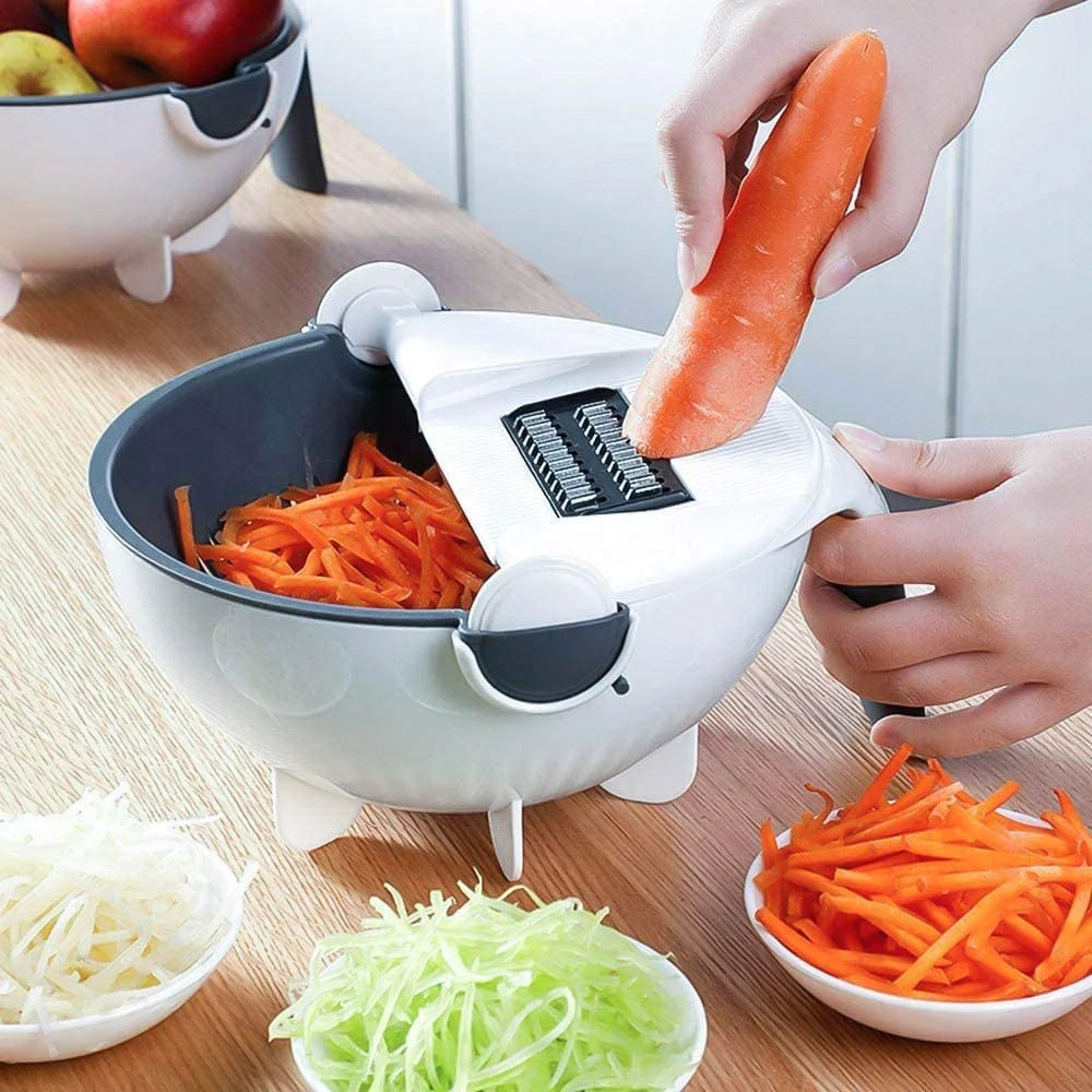 Rotating Vegetable Cutter and Mandoline Slicer