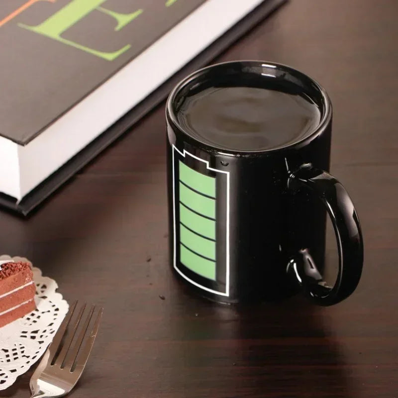 Color-Changing Battery Pattern Magic Mug