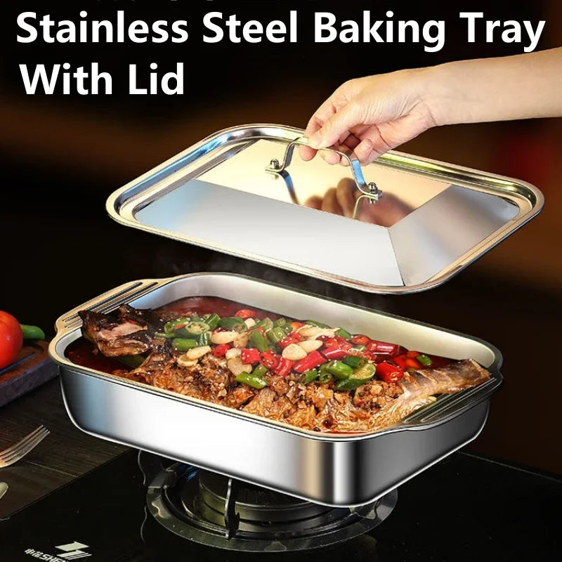 Stainless Steel Non-Stick Fish Baking