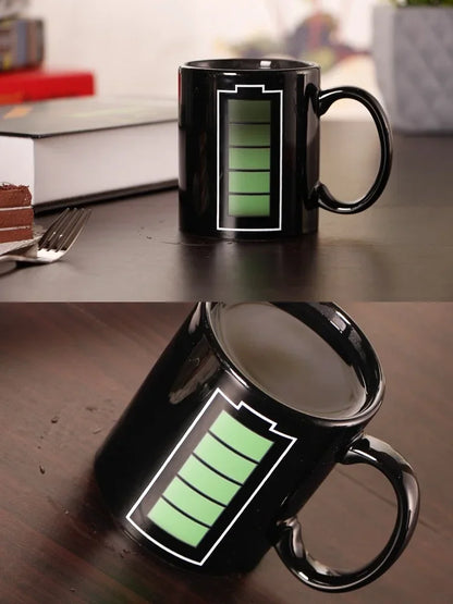 Color-Changing Battery Pattern Magic Mug