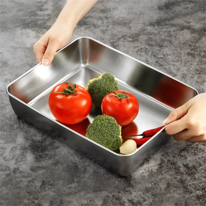 Stainless Steel Rectangular Baking Tray