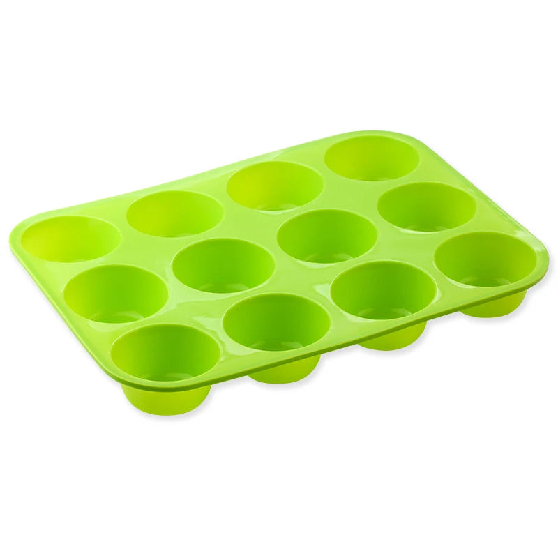 12-Hole Silicone Round Mold