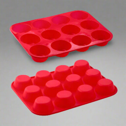 12-Hole Silicone Round Mold