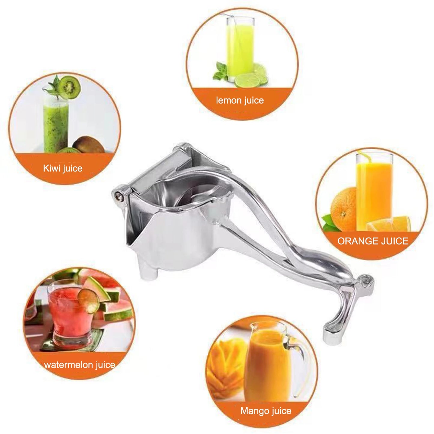 Manual Zinc Alloy Lemon and Citrus Juicer