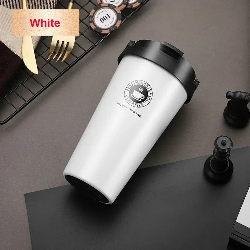 Travel Coffee Cup with Lid and Handle