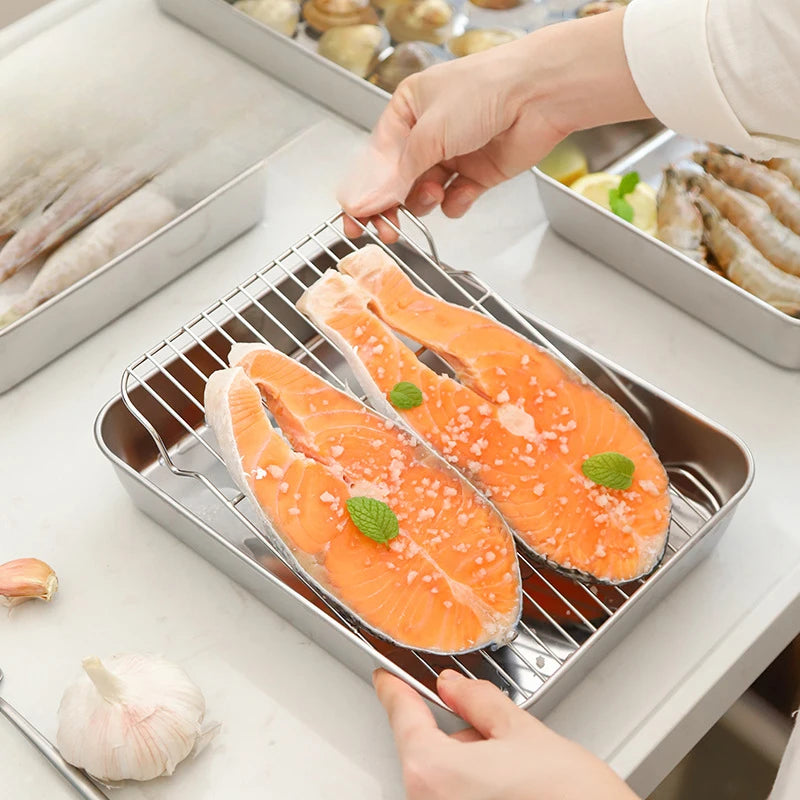 Baking Pan Tray with Cooling Rack