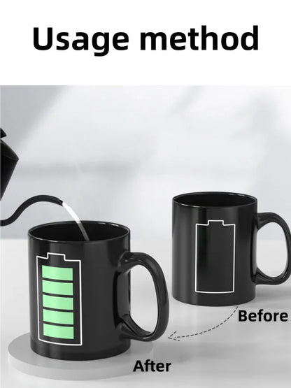 Color-Changing Battery Pattern Magic Mug