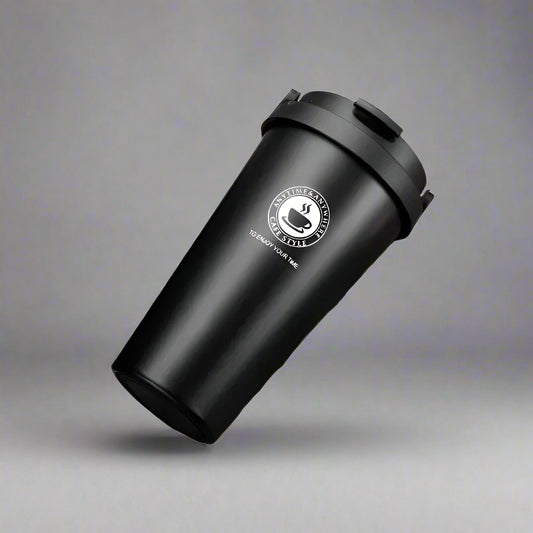 Travel Coffee Cup with Lid and Handle