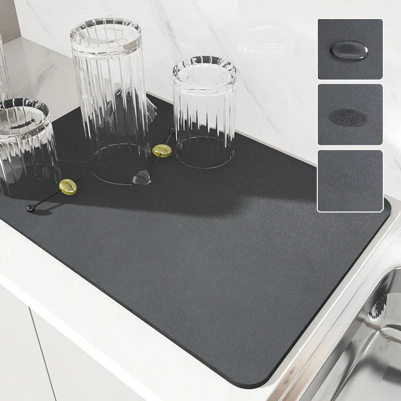 Quick-Dry Absorbent Kitchen Mat