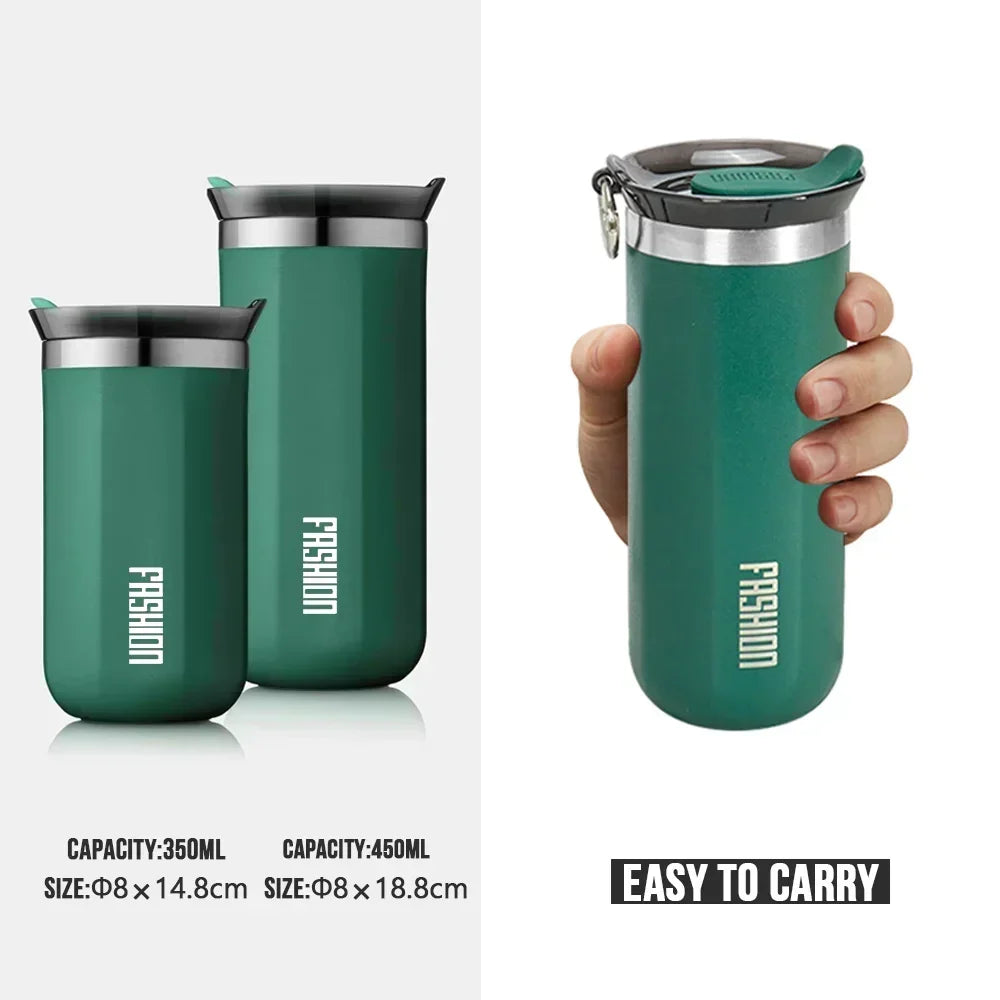 Leakproof Vacuum Insulated Travel Flask for Coffee & Beverages