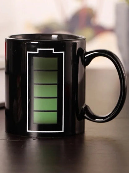 Color-Changing Battery Pattern Magic Mug