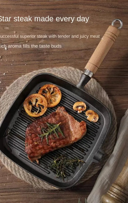 Thickened Cast Iron Steak Frying Pan