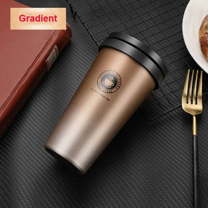 Travel Coffee Cup with Lid and Handle