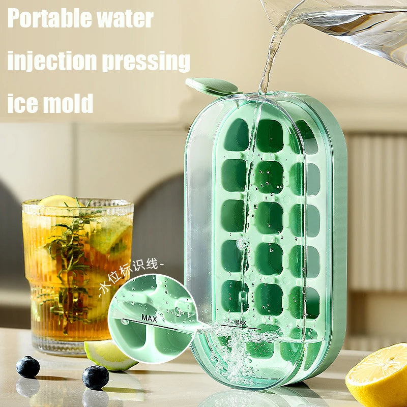 Portable Silicone Ice Cube Tray Mold