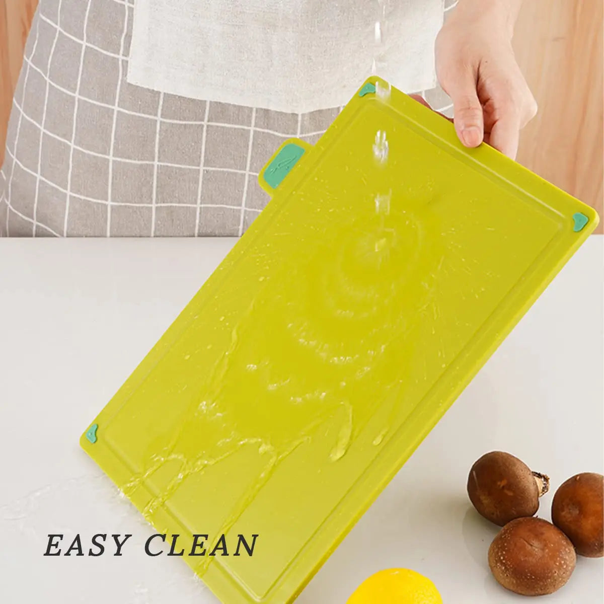 Plastic Chopping Board Set with Holder