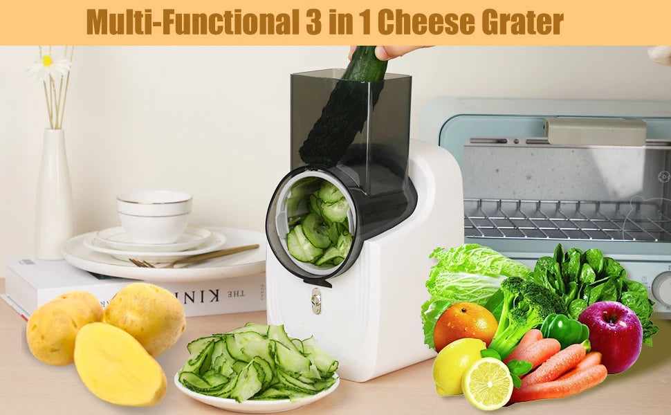 Electric Cheese Grater & Vegetable Slicer