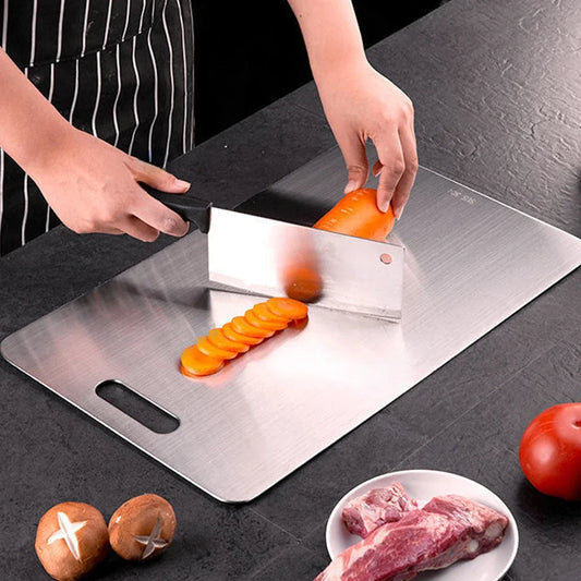 Stainless Steel Double-Sided Cutting  Board