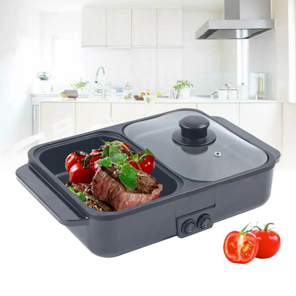 1200W Smokeless Shabu Cooking Pan