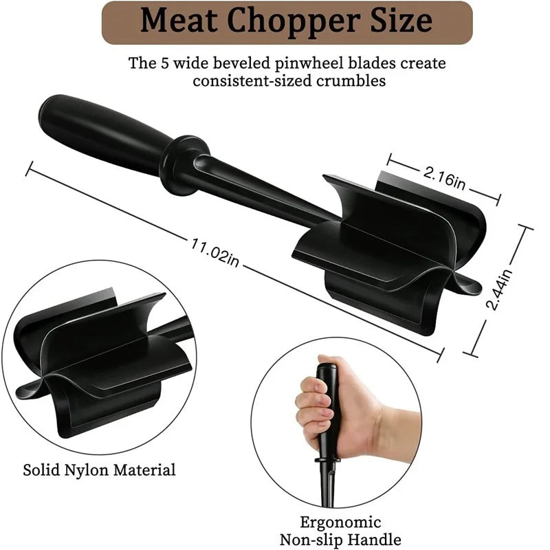 Meat Hamburger Chopper & Smasher