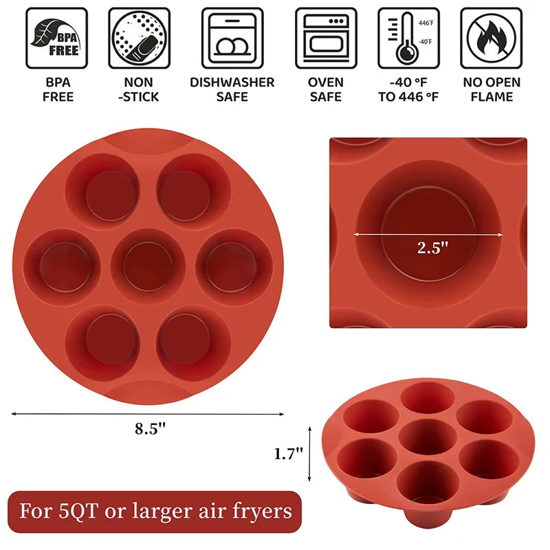 Silicone Muffin Pans for Air Fryer