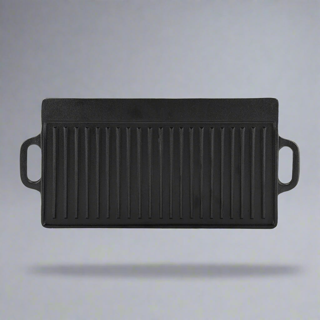 Non-Stick Cast Iron Double-Sided Griddle Pan