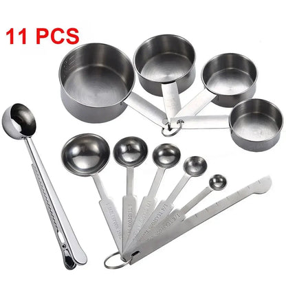 Premium Stackable Measuring Cups & Spoons Set