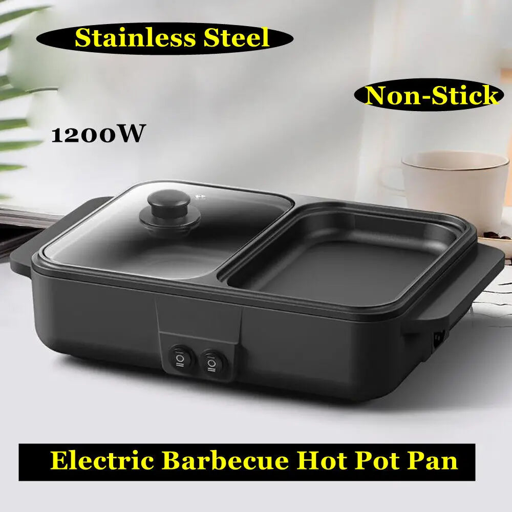 1200W Smokeless Shabu Cooking Pan