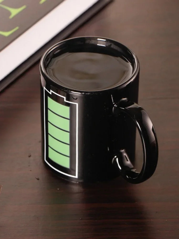 Color-Changing Battery Pattern Magic Mug