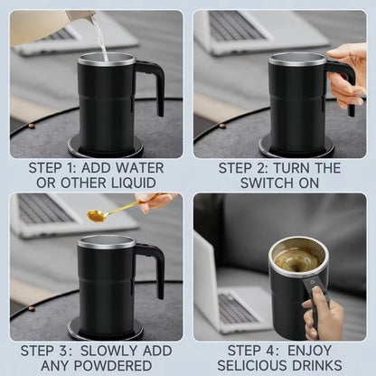 Mini Electric Self-Mixing Coffee Mug