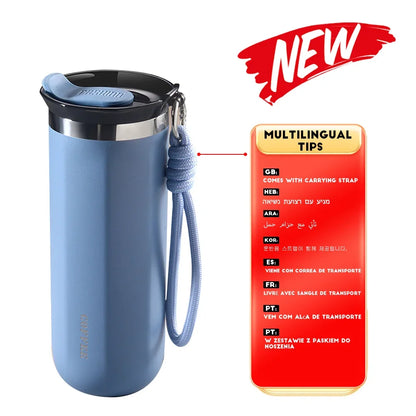 Leakproof Vacuum Insulated Travel Flask for Coffee & Beverages